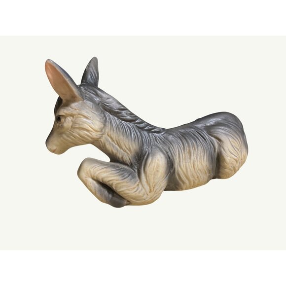 Homco Donkey Figurine  Hand-Painted Gray & White Ceramic Vintage Collectible - Picture 9 of 10